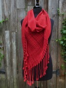 Chili Pepper Red Infinity Scarf - SOLD