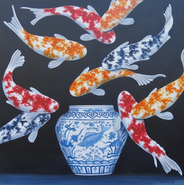 Colorful Koi - SOLD