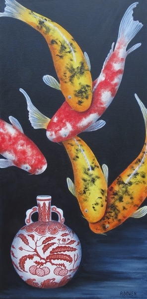 Curious Koi - SOLD