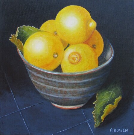 Lemons and Leaves - SOLD