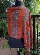 Rust and Turquoise Shrug
