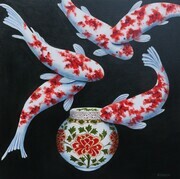 The Joy of Koi - SOLD by Central Gallery