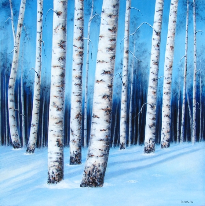 Winter Birches - SOLD