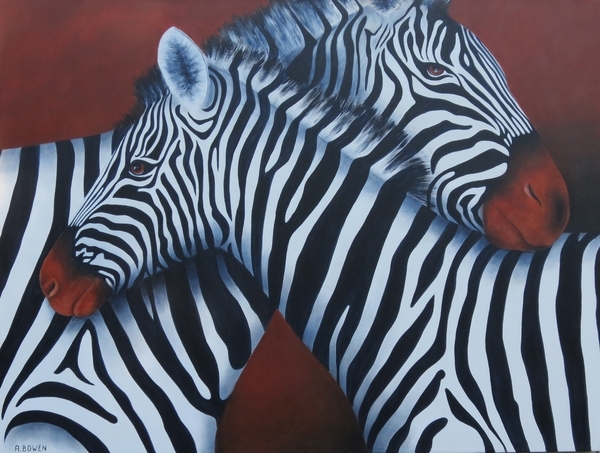 Zebra Hug - SOLD